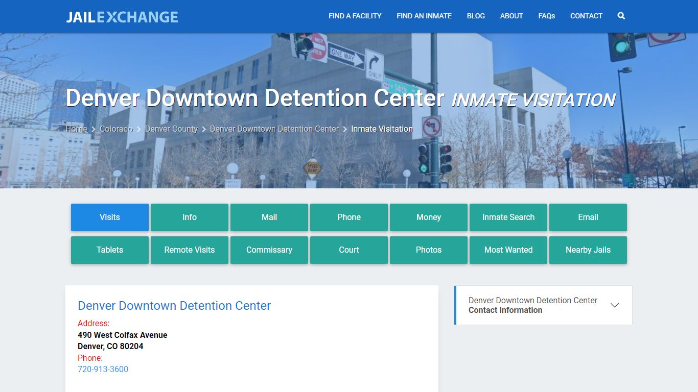 Inmate Visitation - Denver Downtown Detention Center, CO - Jail Exchange